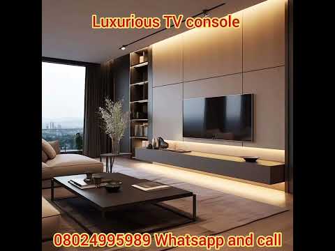 Making Luxurious TV console for your house in Nigeria.