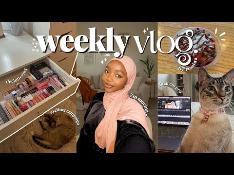 i'm moving... + exciting campaign + becoming a minimalist? | weekly vlog