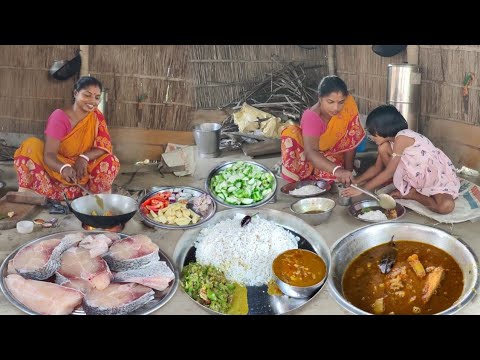 Village life and village cooking | fish curry | rupchanda fish curry | Bengali style cooking