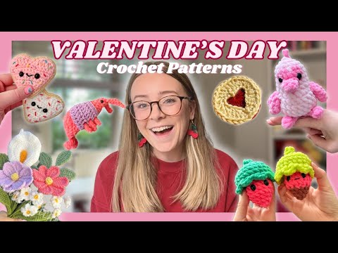 20+ Valentine's Day CROCHET Patterns 💘 Amigurumi Gifts, Bouquets, Wearables, & more!