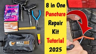 Tubeless Tyre Puncture Repair Kit Tutorial 2025 || How to Fix Tubeless Tyre Puncture Yourself ||