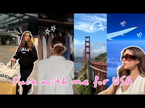 PACK WITH ME FOR MY USA ROAD TRIP! Holiday shopping haul! Zara, Bershka and Abercrombie