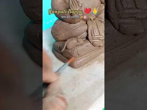 Eco friendly Ganpati making  #youtubeshorts #shorts #ganpatibappamorya