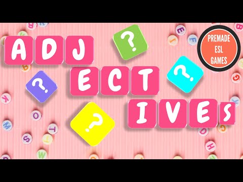 Beginner Adjectives | Unscramble The Words | Primary Level | Describing People | ESL | English Game