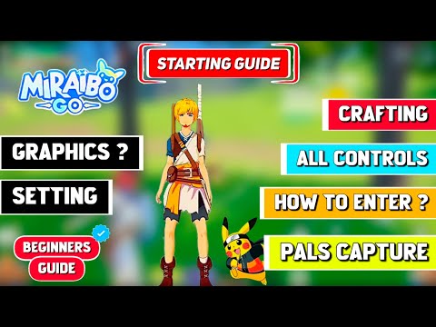 BEGINNERS GUIDE MIRAIBO GO | HOW TO PLAY & CAPTURE PALS ? | GAME LAGGING | CRAFTING PALWORLD ANDROID