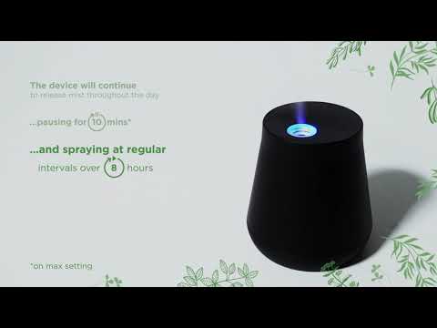 How does the Air Wick Essential Mist device work?