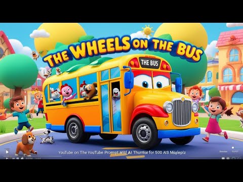 "🎶 Wheels on the Bus Go Round and Round! 🚍 Sing Along to Fun Nursery Rhymes for Kids!"