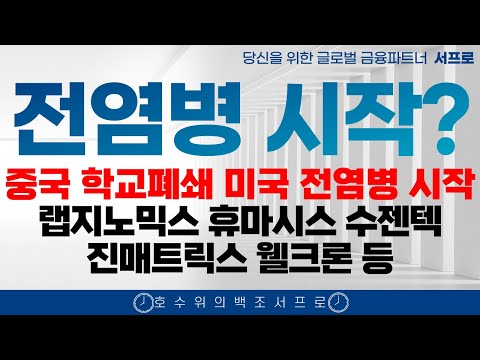 [HMPV 코로나 재시작?] 수젠텍 씨젠 엑세스바이오 랩지노믹스 진단키트관련주 코로나관련주