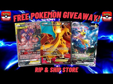 🔴Live -  Free Giveaways! Pokémon Cards & Rip & Ship Store!