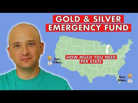 How Much Gold & Silver You Need For An Emergency In Each US State