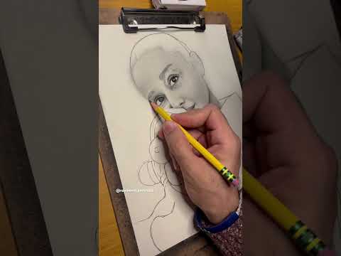 DRAWING ARIANA (tiktok: raymond.portraits) #art #shortsvideo #artist #arianagrande #artistdrawing