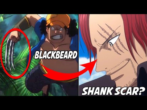 Shank Scar Revealed in One Piece Opening Theme 23 | Young Blackbeard give Shank a Scar | One Piece