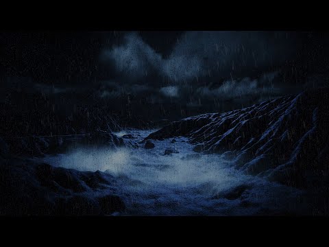 Rainstorm and Strong Thunder Sounds for Deep Sleep | Dimmed Screen, Sleeping Sounds - Wind Down Rain