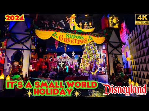 It’s A Small World Holiday 2024 Disneyland [4K POV]