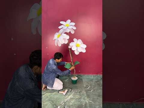 Blooming Big Flowers Decorative Piece #short #reel #viral #youtubeshort #trending #diy #floraldecor