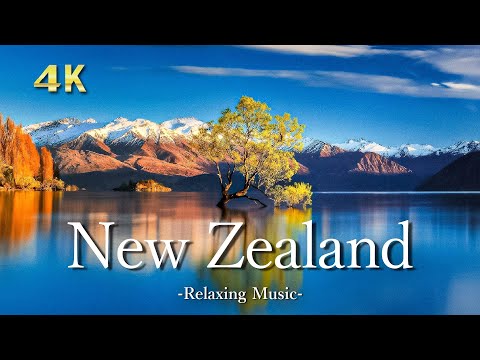 【4K】ニュージーランドの絶景｜ピアノのリラックス音楽と美しい大自然の景色｜New Zealand