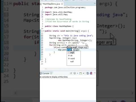 🤔Find the Occurrence of Words in a String #shorts🤫 #youtubeshorts #javatcoding #interviewquestion