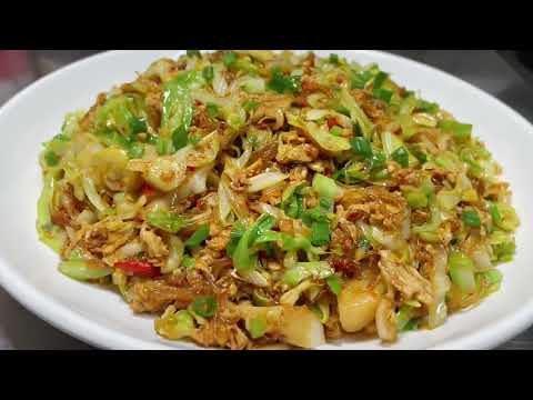 How to make stir-fried cabbage vermicelli without sticking and delicious? The chef teaches you t