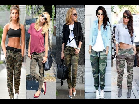 Camo  Pants Outfit For Women/How To Wear Camo Pants