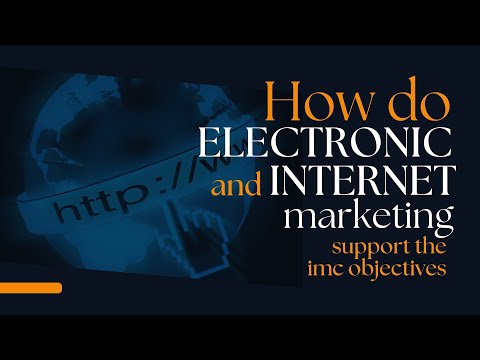 How do electronic and internet marketing support the IMC objectives