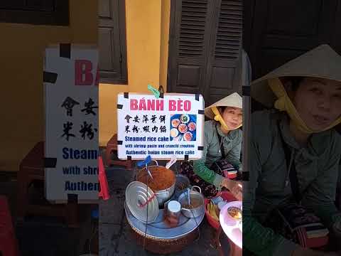 Banh Beo Authentic Steamwd Rice Cake at Hoi An Vietnam