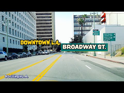 DTLA BROADWAY BLVD  SOUTH - STREETS OF L.A. | 4K #downtown