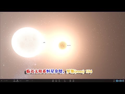 临近太阳系恒星介绍，红矮星ross 154，宇宙沙盘SpaceEngine