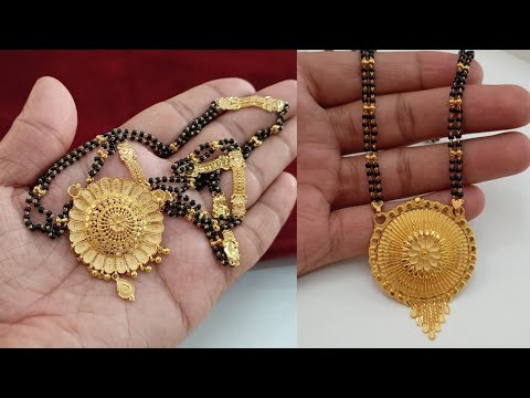 new gold trending mangalsutra designs with weight & price || gold bridal mangalsutra designs 2023 ||