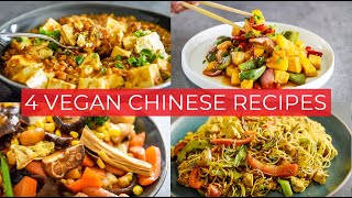 4 EASY Chinese Style vegan recipes to MAKE TODAY!