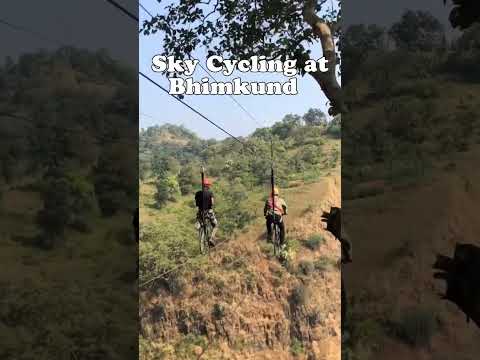 Sky Cycling at Bhimkund valley Near Chikhaldara #travel #skycycling #bhimkund #chikhaldara