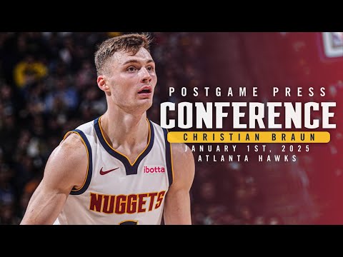 Christian Braun Full Postgame Press Conference vs. Hawks 🎙 | 1/1/25