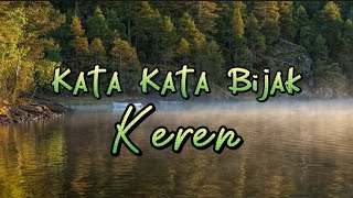 KATA KATA BIJAK SINGKAT KEREN