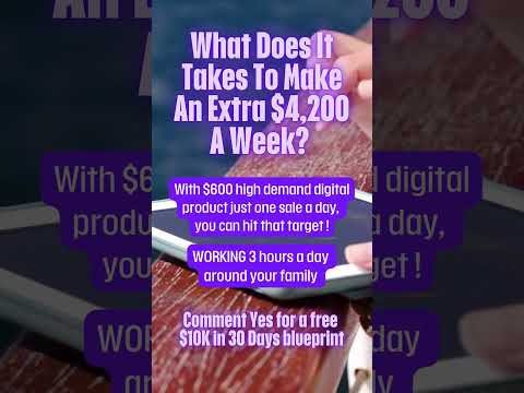 What Does It Takes To Make An Extra $4,200 A Week  #remotejobsfromhome #makemoneywithyoursmartphone