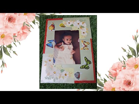 Amazing Photo frame | Easy photo frame with old invitation card | diy photo frame