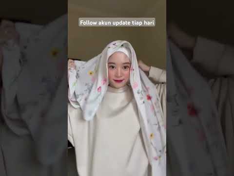 Tutorial hijab segiempat #inspirasioutfithijab #ootdhijab #tutorialhijab #hijabsyari