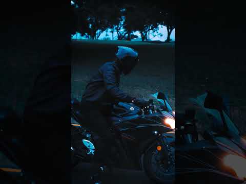 FZ6R's at Dusk 🥶 #bike #motorbike #fz6r #short #bikers #bikeshorts #motorcycle #yamaha #r3