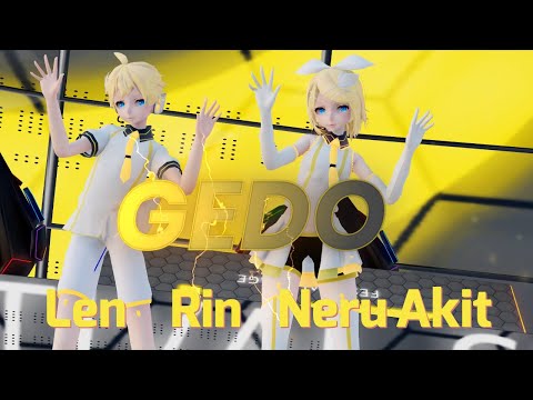 【MMD】GEDO  TDA Rin Len NeruAkita