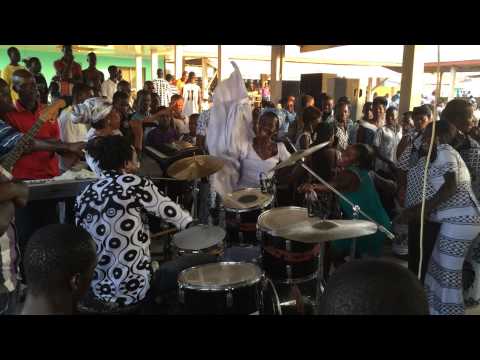 Paa Kow and his Mom sit in with Highlife band in his hometown