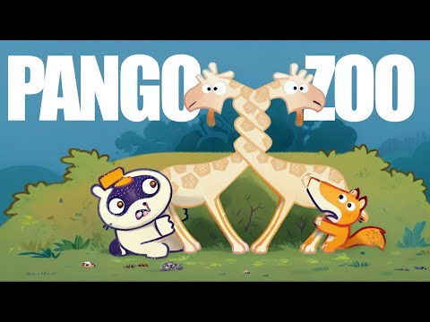 Pango Zoo funny illustrated Line Art