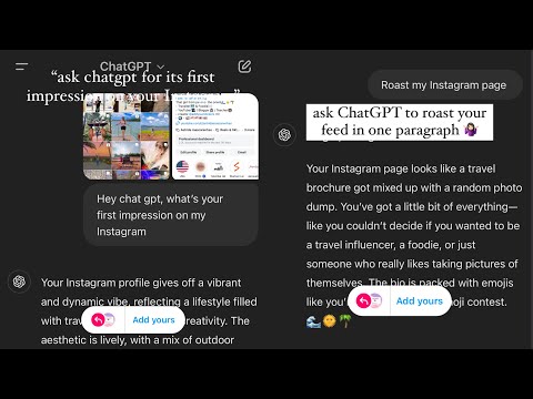 ask ChatGPT to roast your feed in one paragraph add yours template | viral add yours template