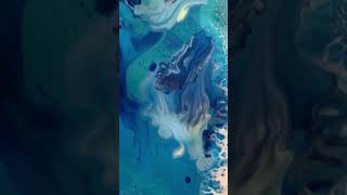 Fond marin 3 techniques vidéo complète sur ma chaîne marylenar #acrylicpouring #pouring #acrylicpain