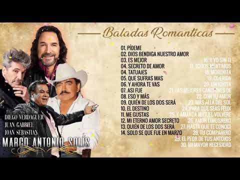 JOAN SEBASTIAN, JUAN GABRIEL, MARCO ANTONIO SOLIS, DIEGO VERDAGUER ÉXITOS ROMANTICOS