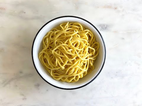 How To Make No Knead Yellow Noodles Mee Kuning