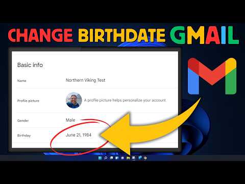 How to Change Date of Birth in Gmail (Google Account)