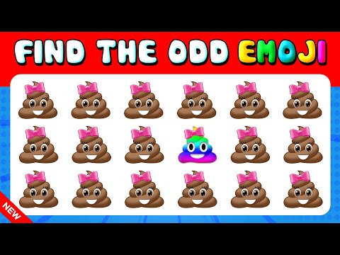 201 Riddles to Become Genius | Find the ODD One Out 💩🤢😂 Emoji Edition Quiz (Level Hard)| Quiz Lion