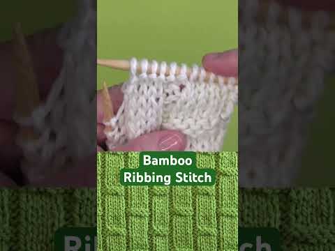 This Calming Bamboo Texture is So Easy #knittingpattern