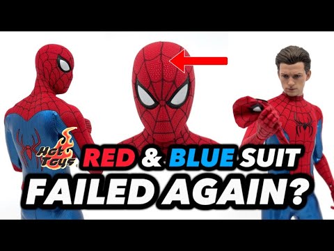 Hot Toys New Spider-Man Red & Blue Figure FAILED me AGAIN? No Way Home 1/6 Final Swing Suit Unboxing