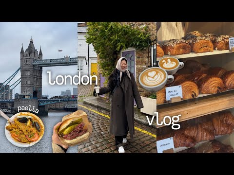 london vlog | coffee houses, borough market, bakeries, london eye/big ben, famous bookshops