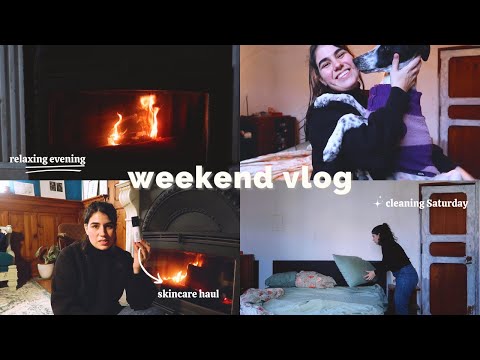 Chill Weekend Vlog: skincare haul + cozy december weekend ✨