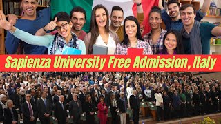 Sapienza University, How can I get free admission to Sapienza University of Rome, Italy. Study Italy